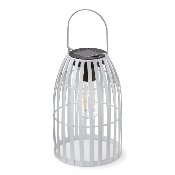 FIREFLY METAL SOLAR HANGING LANTERN WHITE