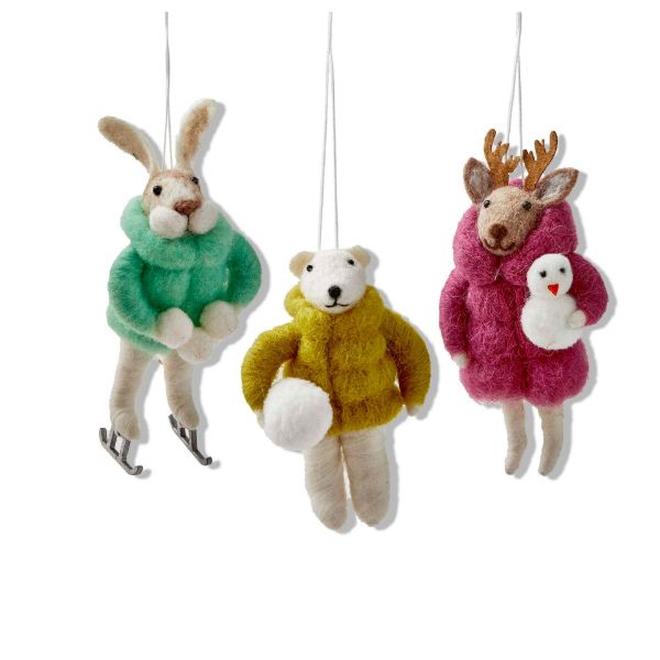 Snow Day Critter Ornament - Assortment, Sold Separately