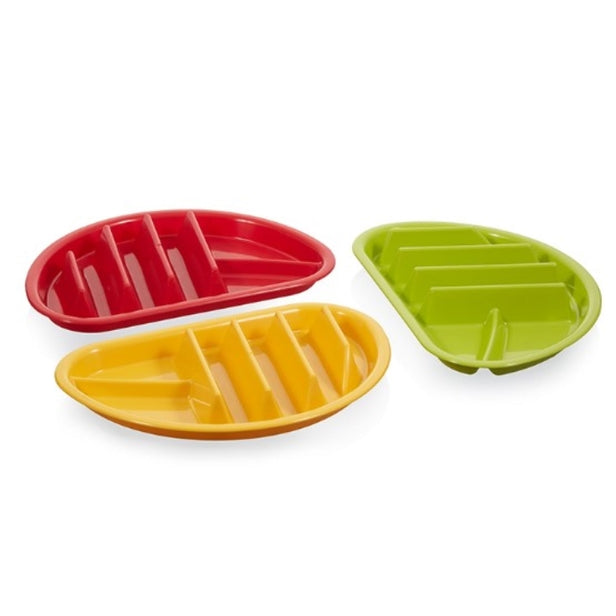 TACO PLATE FIESTA ASTD COLORS