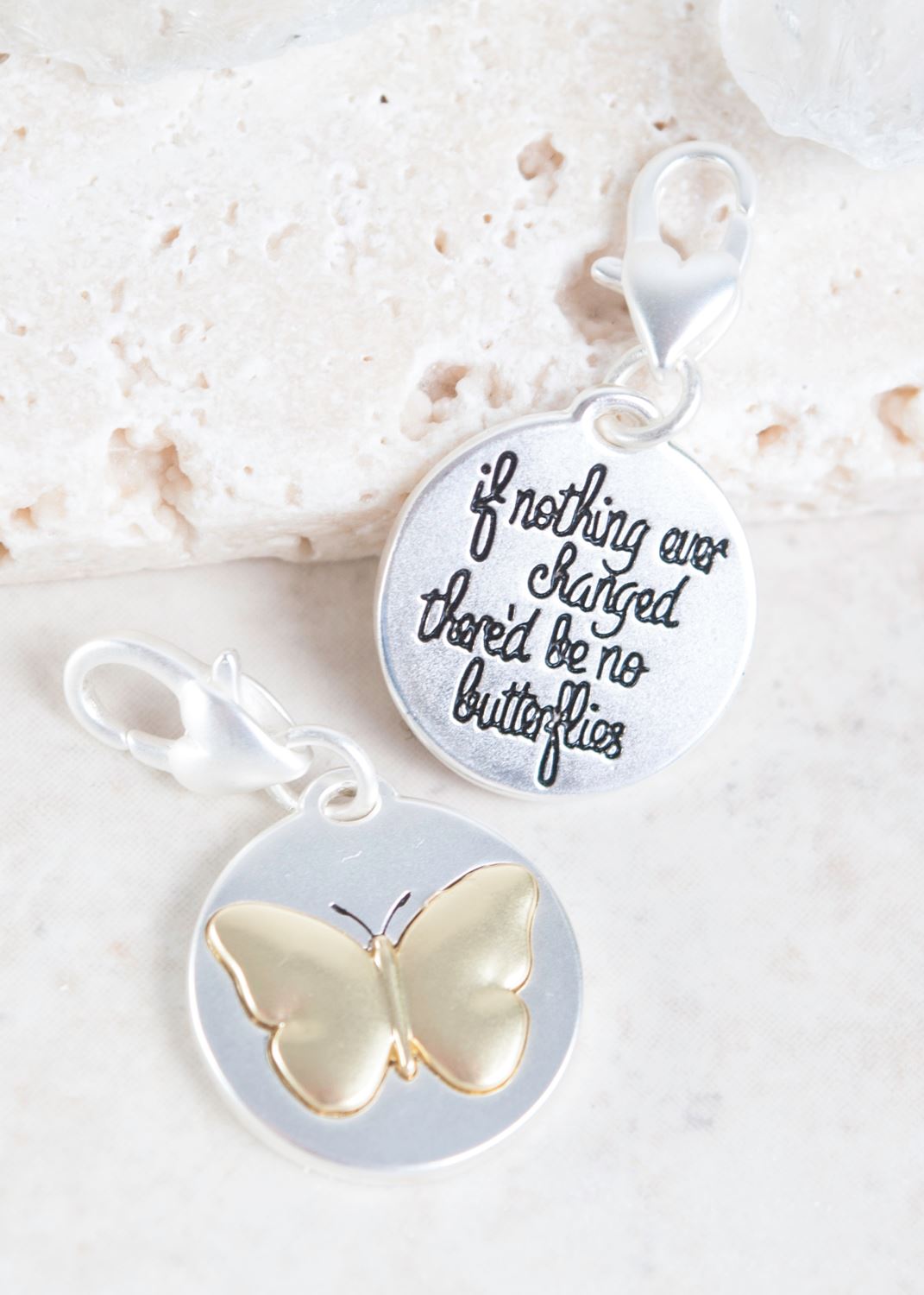 Medallion Charm - Butterfly - AMANDA BLU