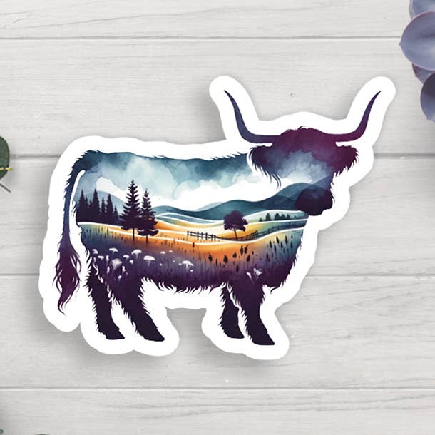 Cow Vinyl Sticker