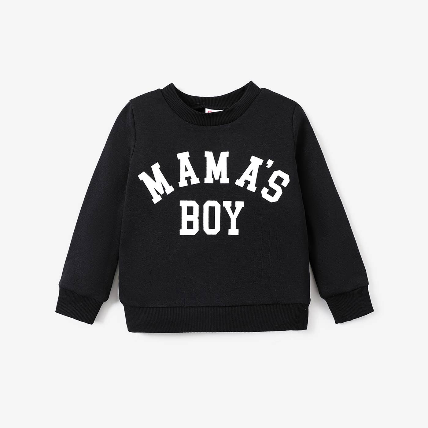 100% Cotton Baby Boy/Girl Letter Print Pullover: Black / 9-12 Months