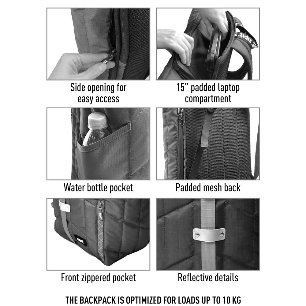 ZIPIT Metro Backpack: Yellow