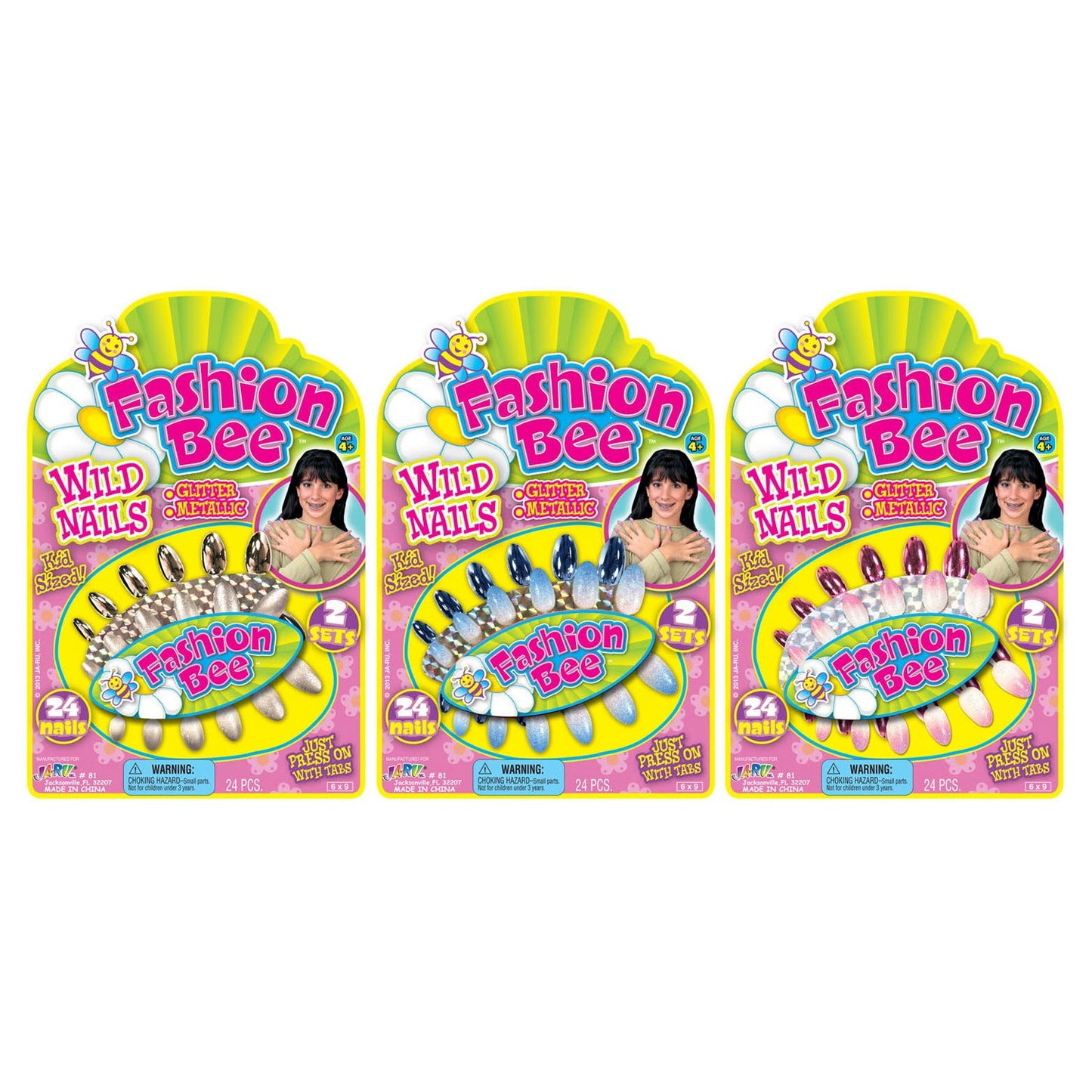 WILD NAILS SET 24PC