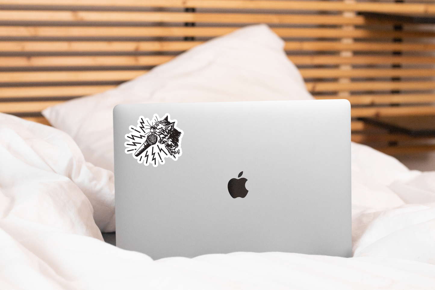 Rockstar Cat Sticker - pet store, shop, kitten, funny, cute