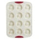 STRUCTURE SILICONE™ CONFETTI FUCHSIA 12-COUNT DONUT PAN