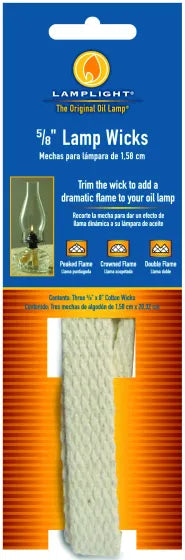 WICK FLAT FOR OIL LAMP 5/8IN