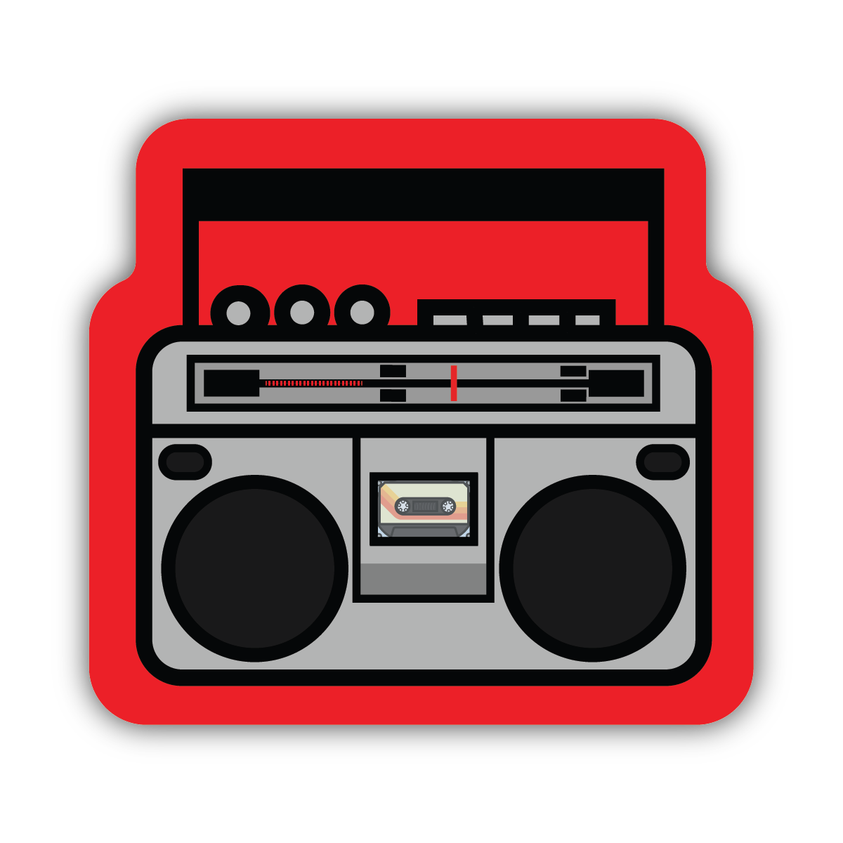 0902-LSTK BOOMBOX STICKER