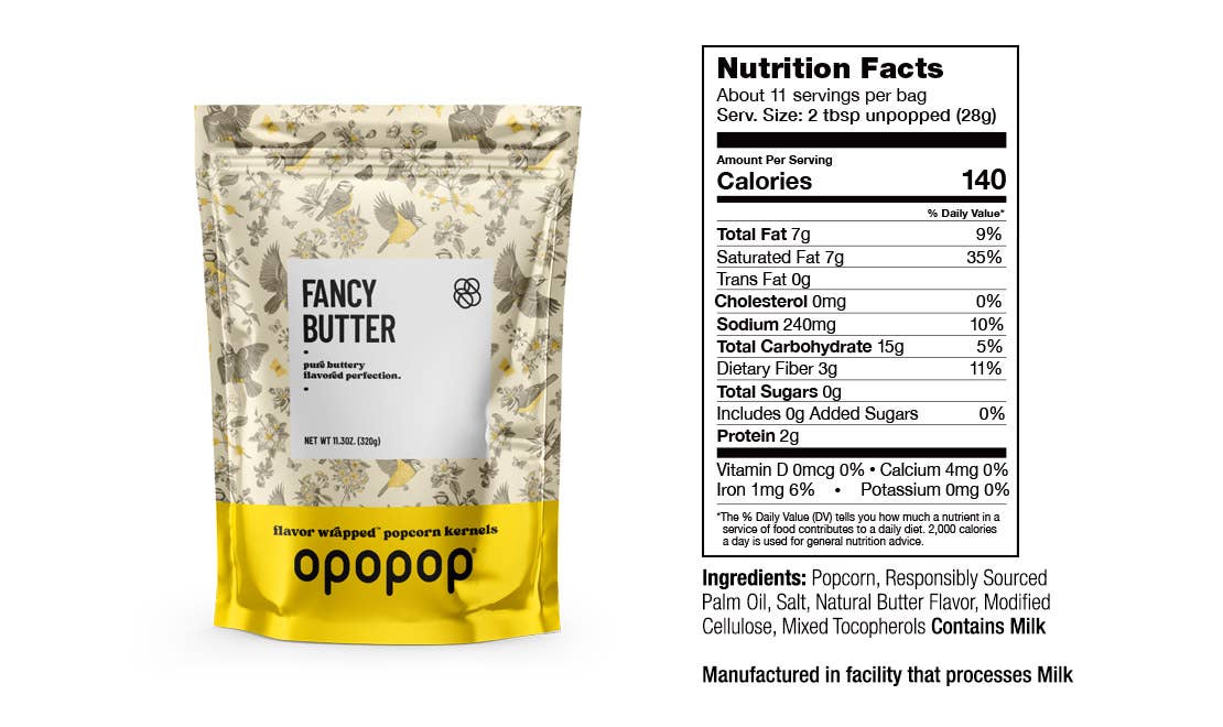 Fancy Butter 320g Big Bags Popcorn Kernels Restock