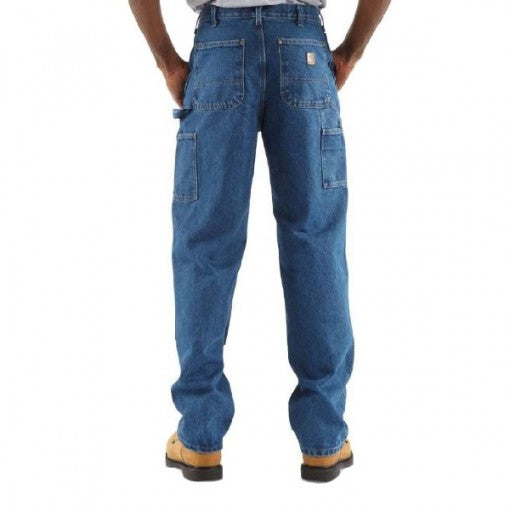 B73 Carhartt Men's Original Double Front Logger Dungaree Jeans