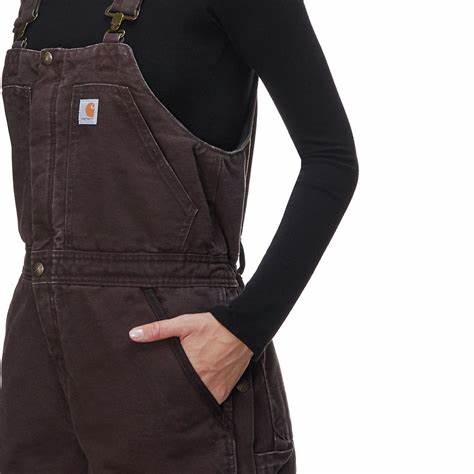 Carhartt Weathered Duck Wildwood Bib Overall for Womens