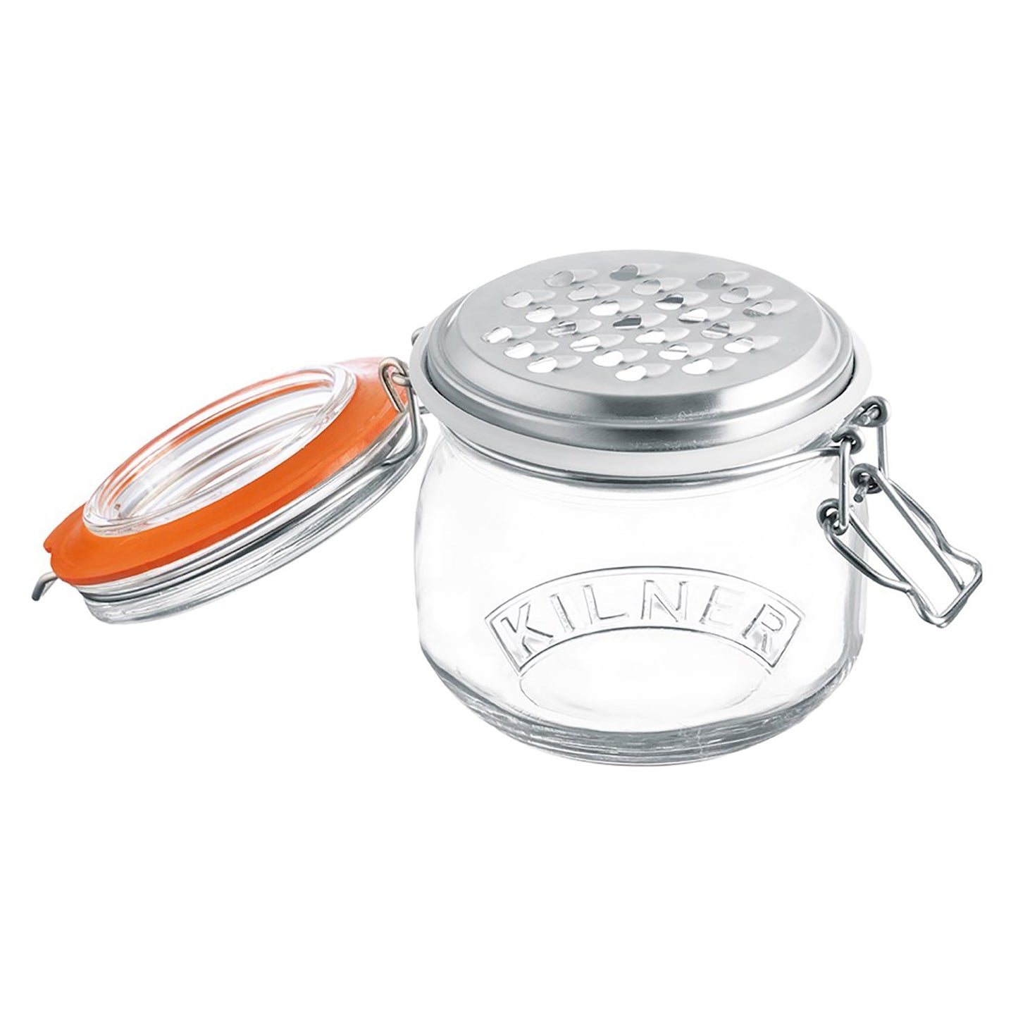 JAR CLIP-TOP WITH GRATER 17OZ