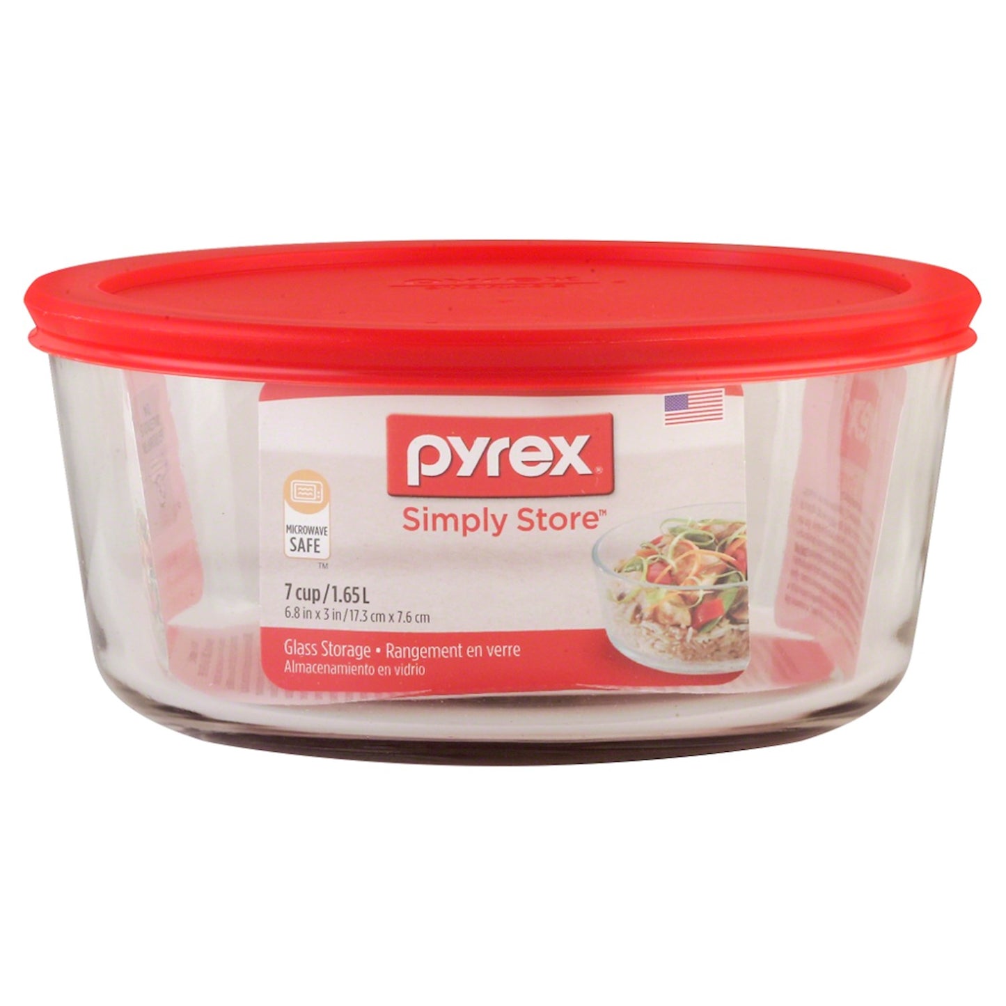 FOOD STORAGE PLUS 7-CUP RED