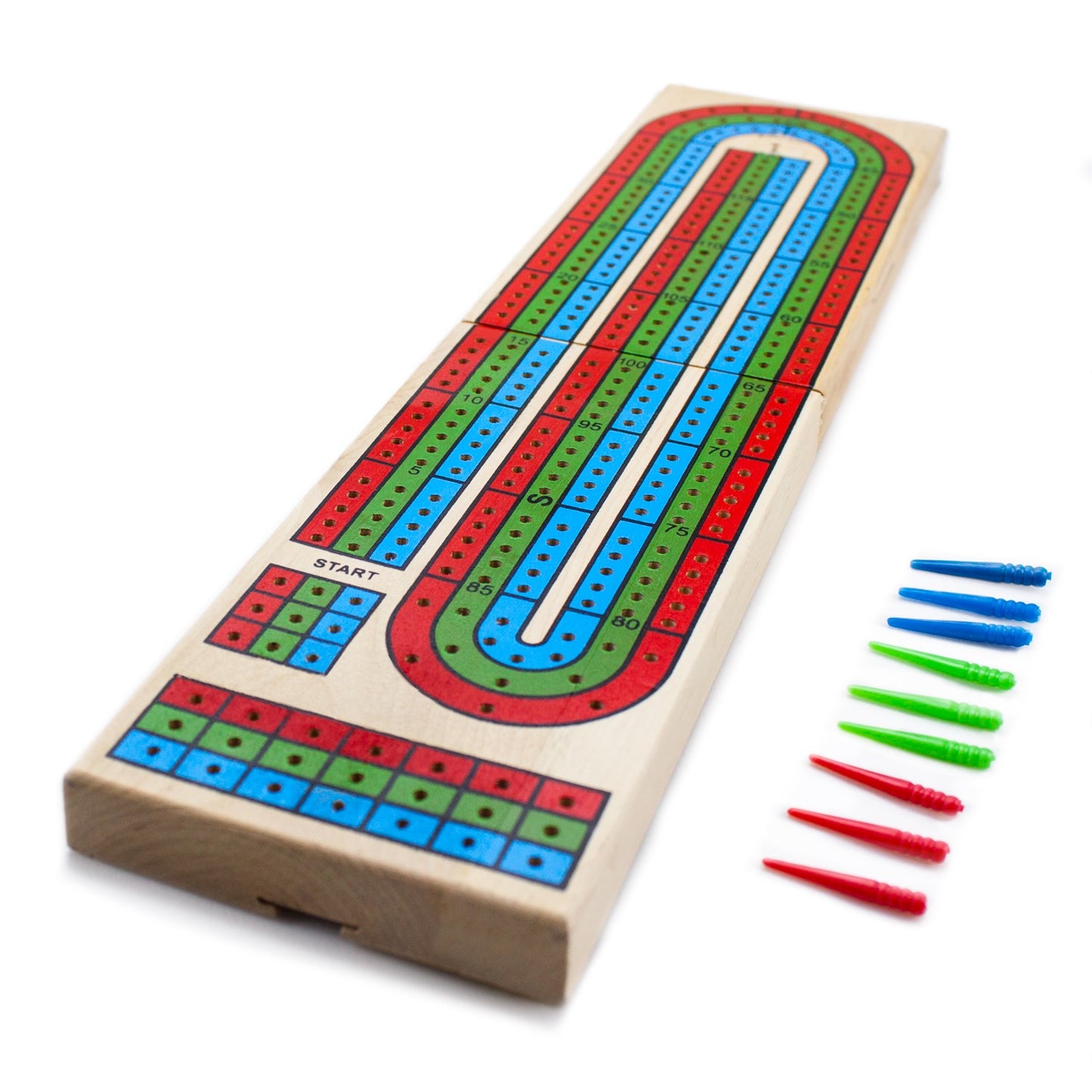 CRIBBAGE BOARD TRIPLE TRACK