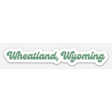 Wheatland, Wyoming Custom Town Sticker