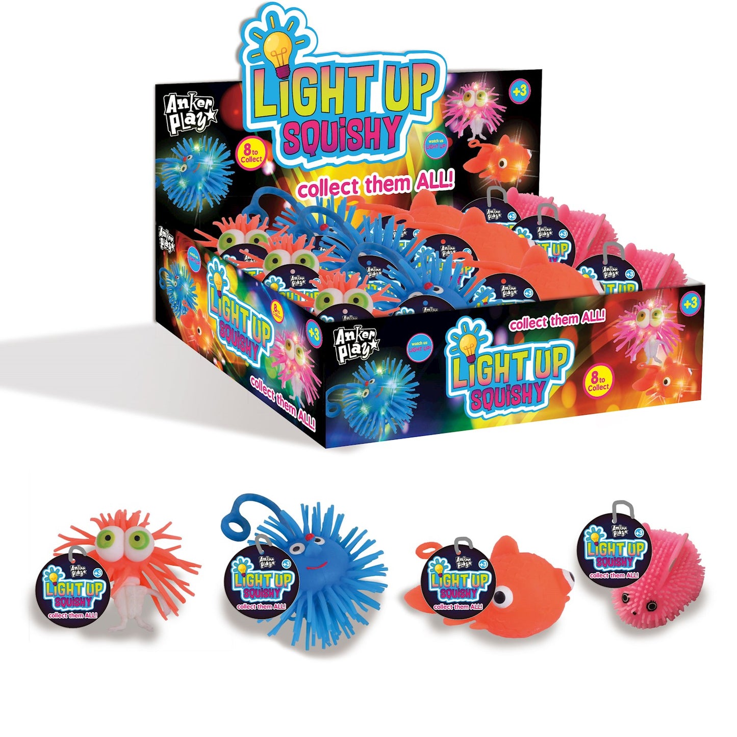 TOY LIGHT UP SQUISHY AST