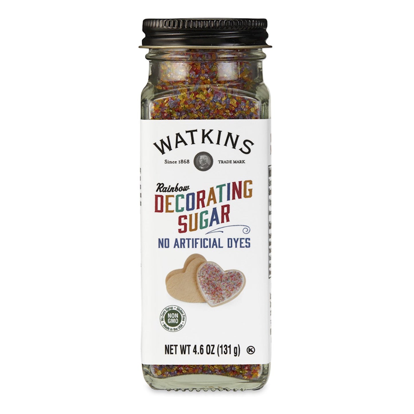 RAINBOW DECORATING SUGAR 4.6 OZ