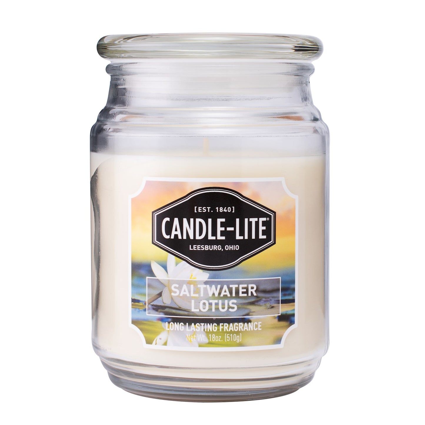 CANDLE SALTWATER LOTUS 18OZ JAR