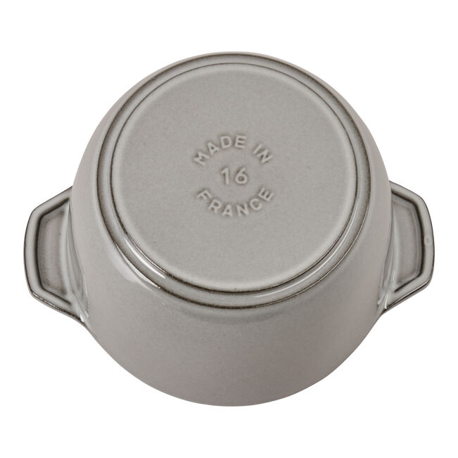 Staub Cast Iron 1.5 qt, Petite French Oven - Graphite Grey
