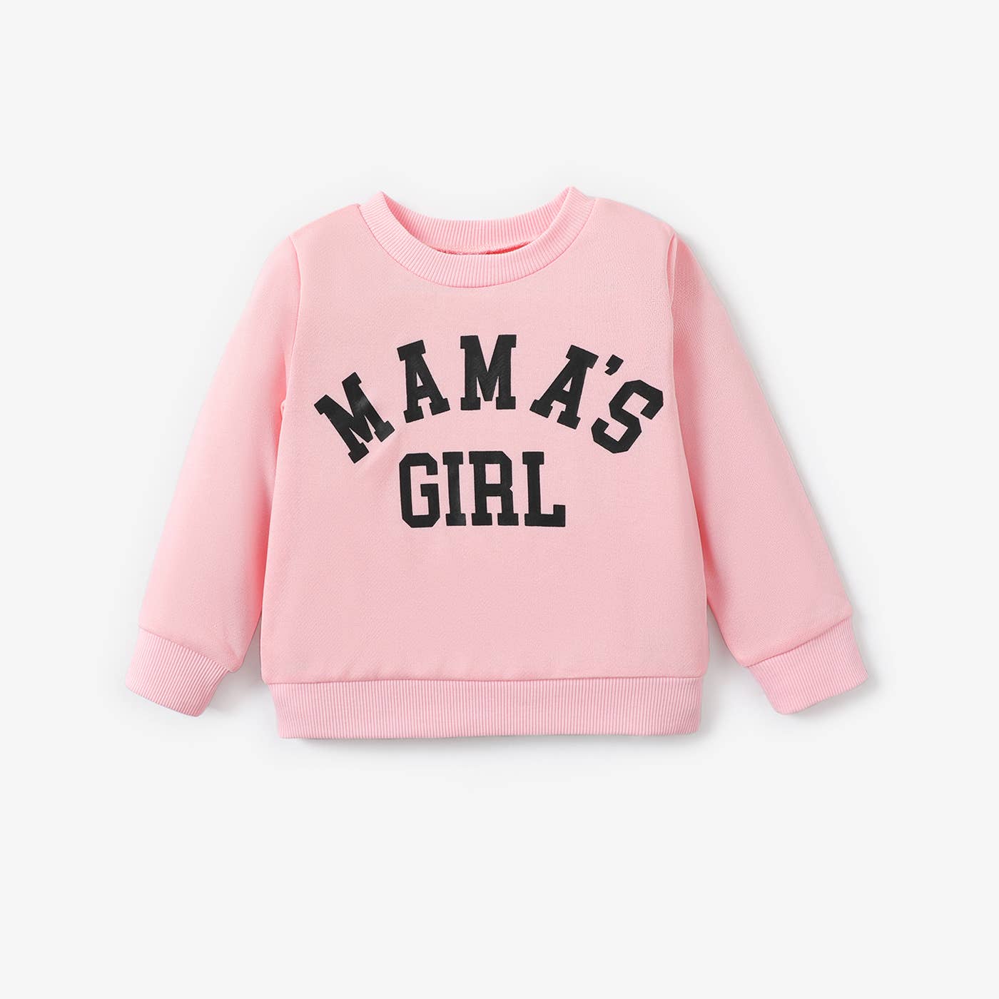 100% Cotton Baby Boy/Girl Letter Print Pullover: Black / 9-12 Months