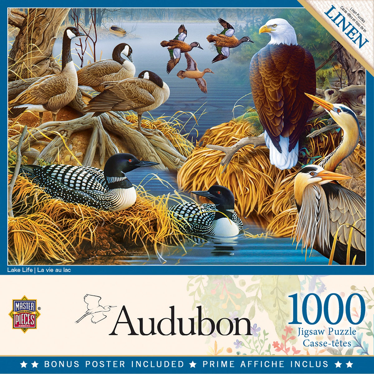 PUZZLE AUDUBON LAKE LIFE 1000PC