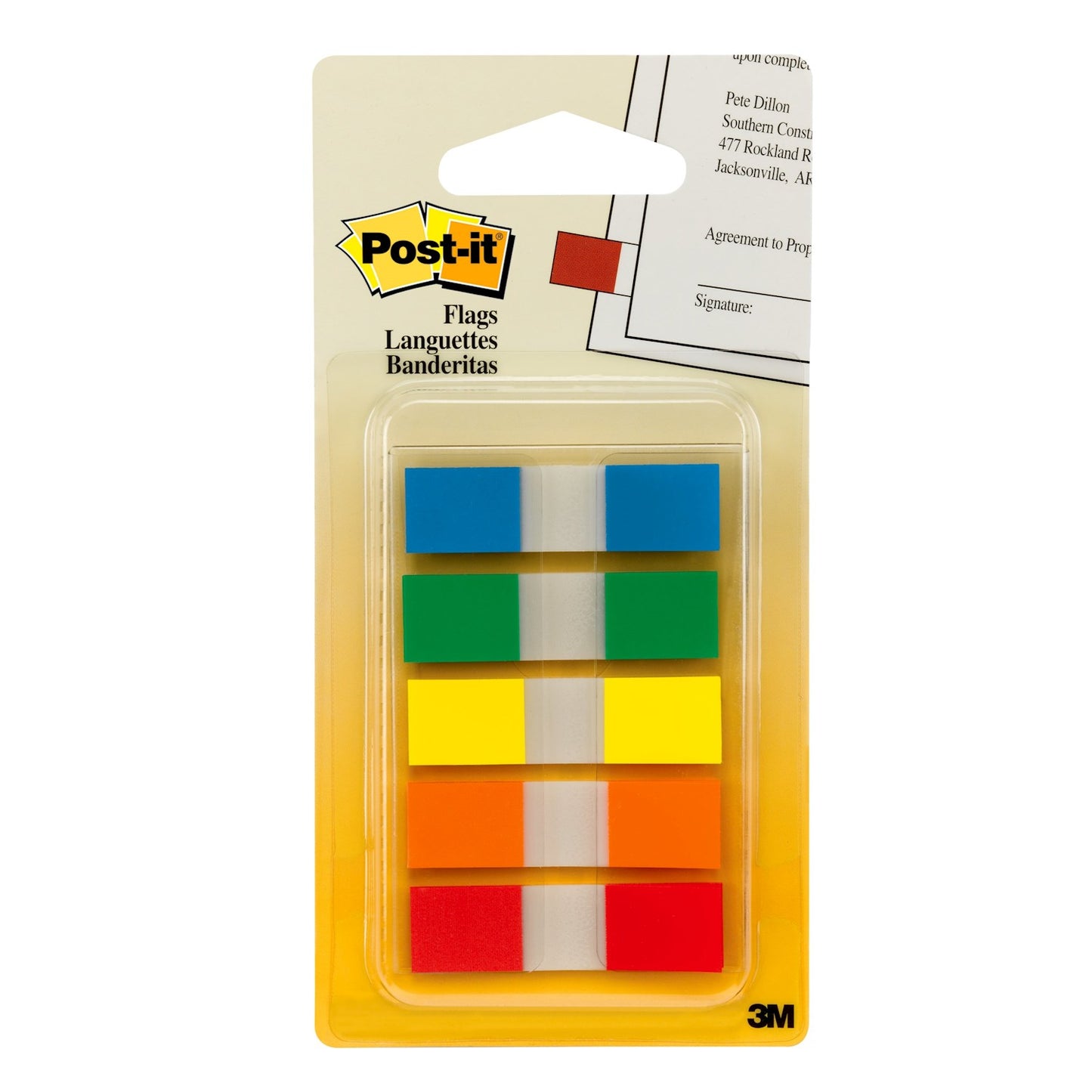 POST-IT FLAGS 5COLORS 20CT