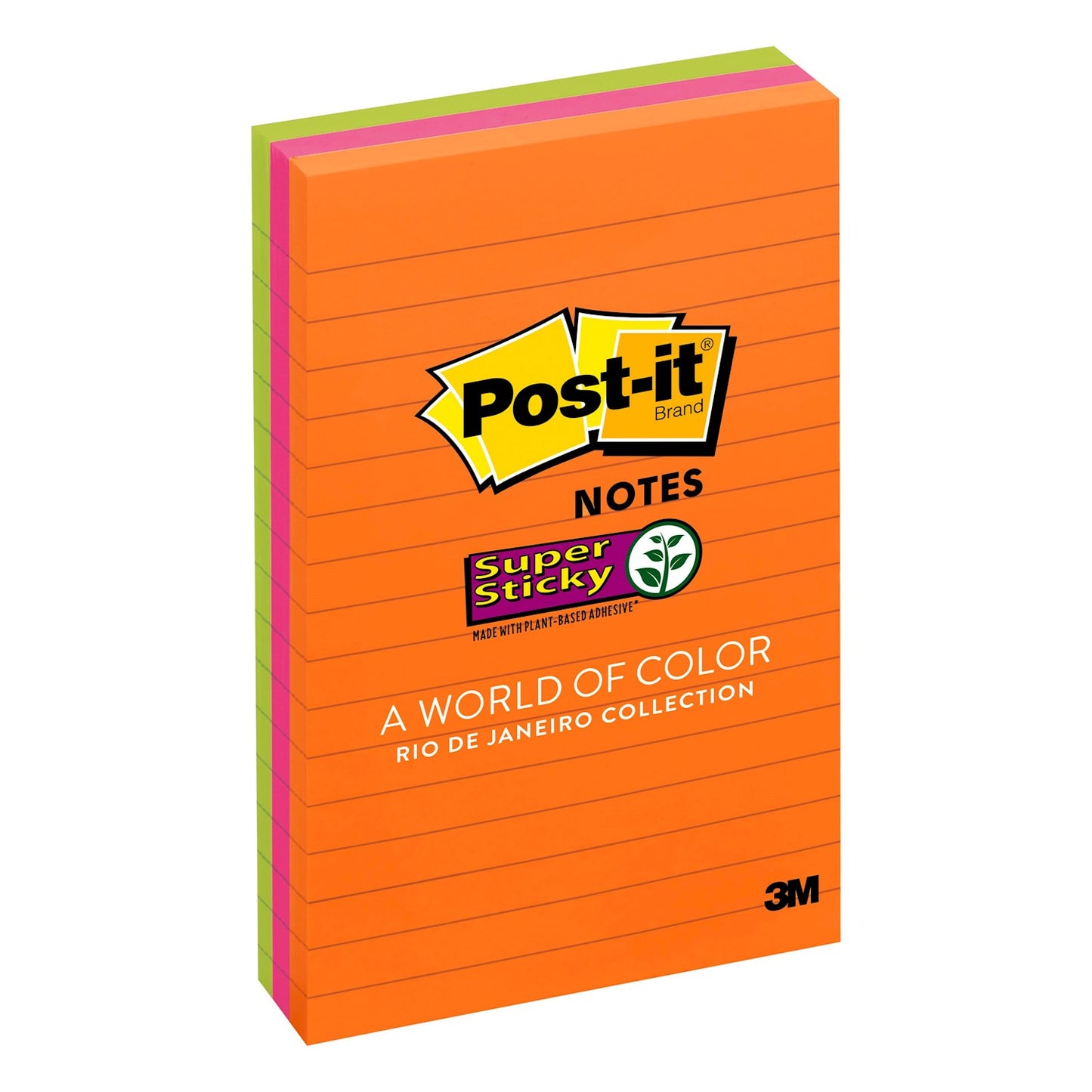 POST-IT NOTES 4X6 RIO COLL 3PD