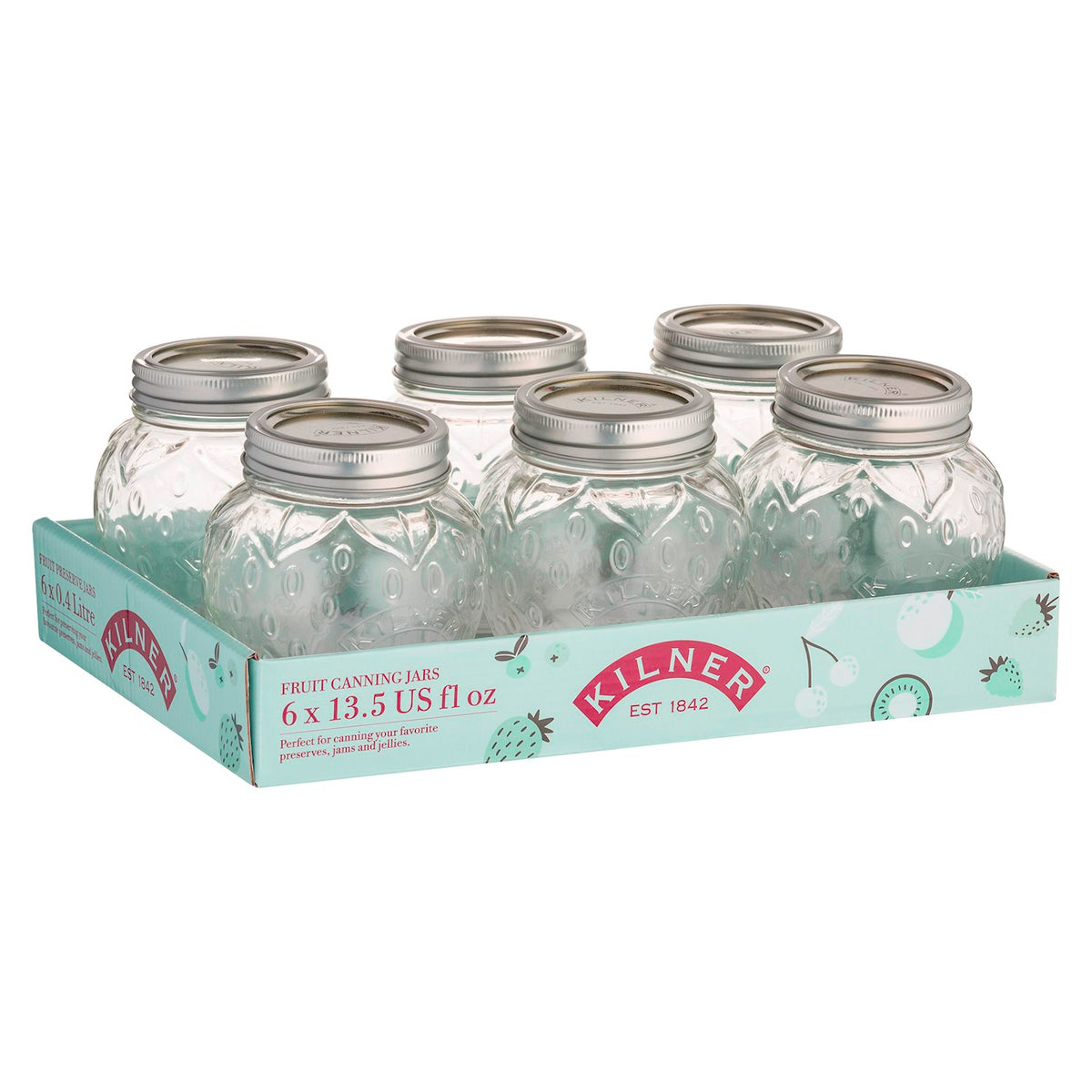 CANNING JAR STRAWBERRY TRAY OF 6