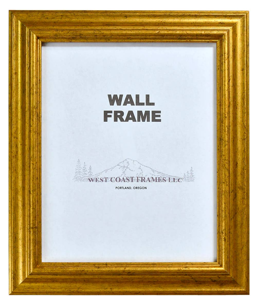 11505 - 1-1/4" Gold Poly Picture Frame: 5 x 5