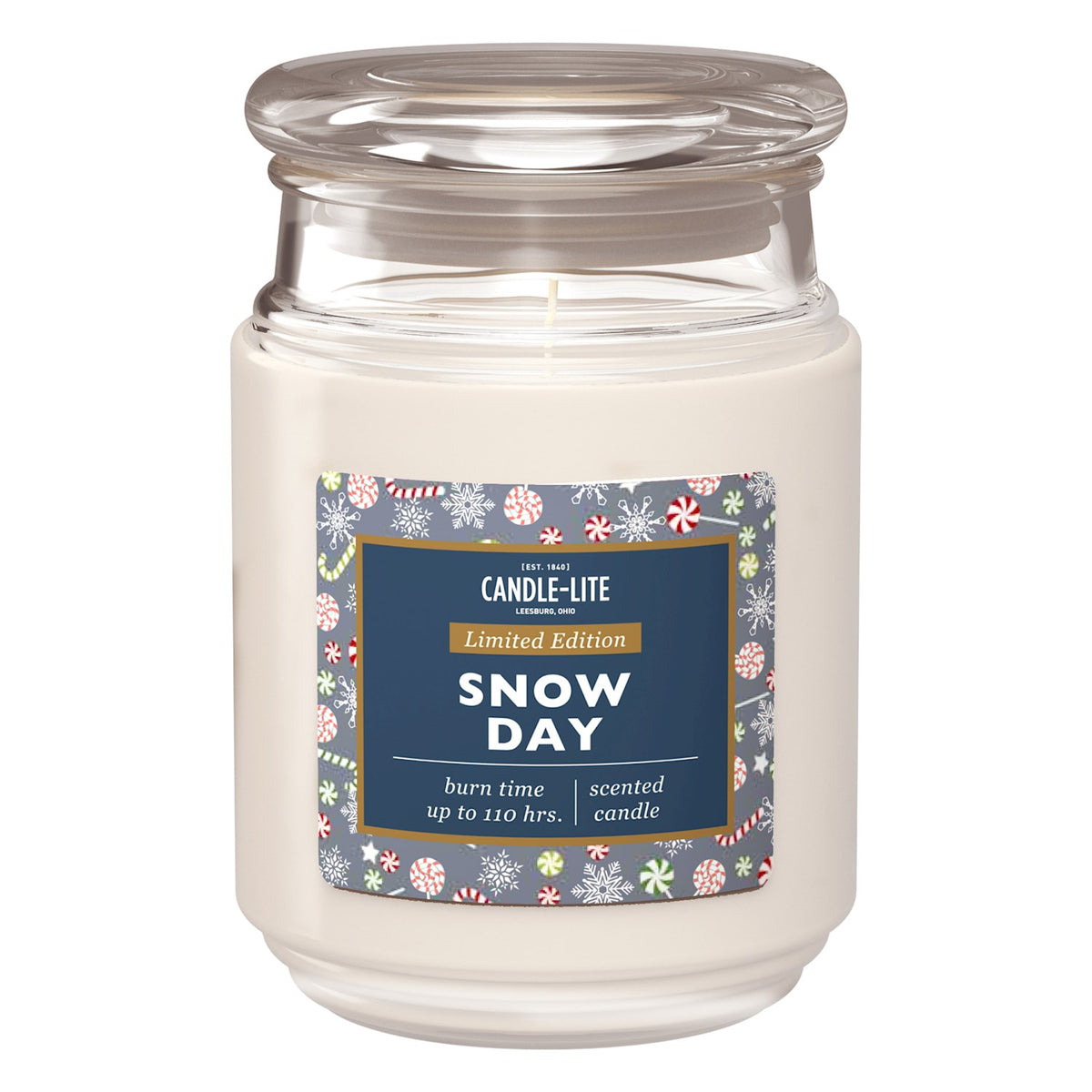 CANDLE JAR SNOW DAY 18OZ
