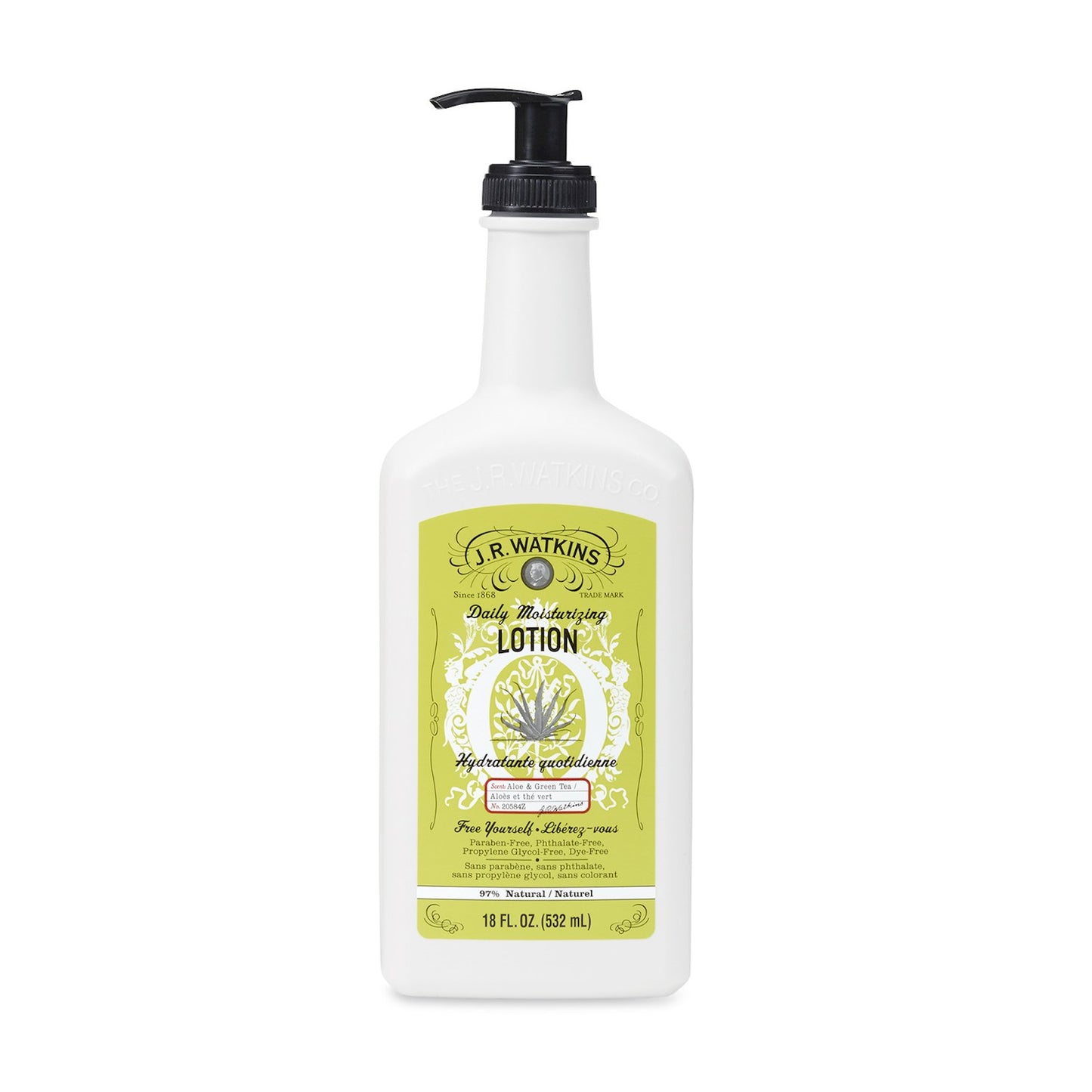 DAILY MOISTURIZING LOTION ALOE & GREEN TEA 18 OZ