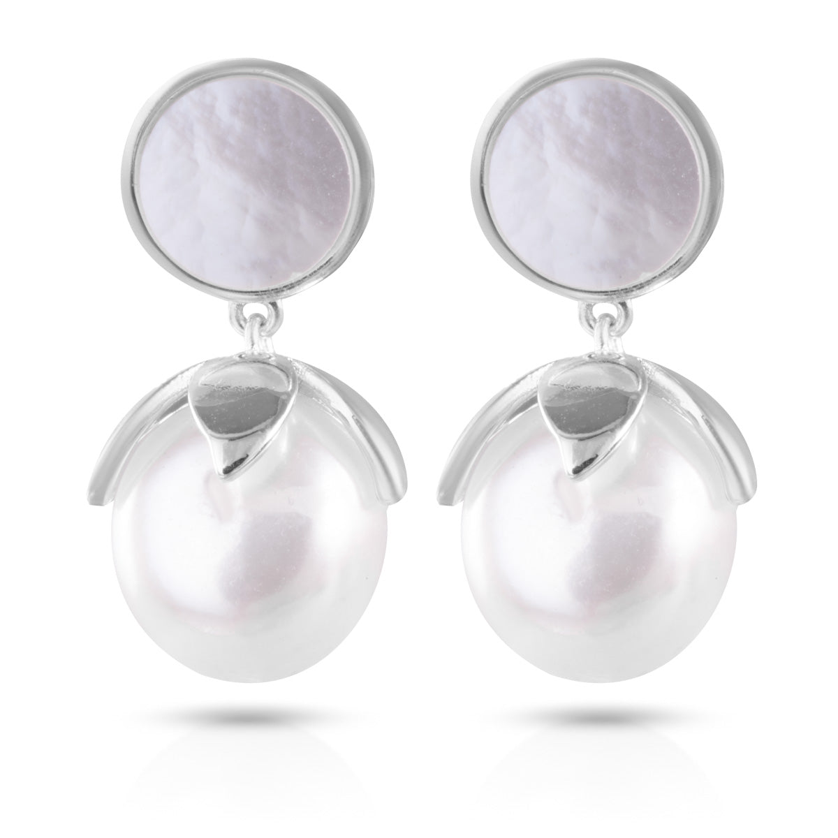 Petaled Drip Pearl Earring - AMANDA BLU