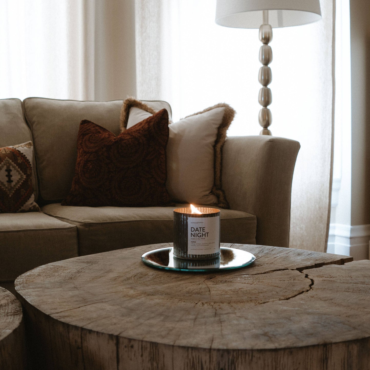 Apples & Maple Bourbon Wood Wick Rustic Farmhouse Soy Candle: 10oz