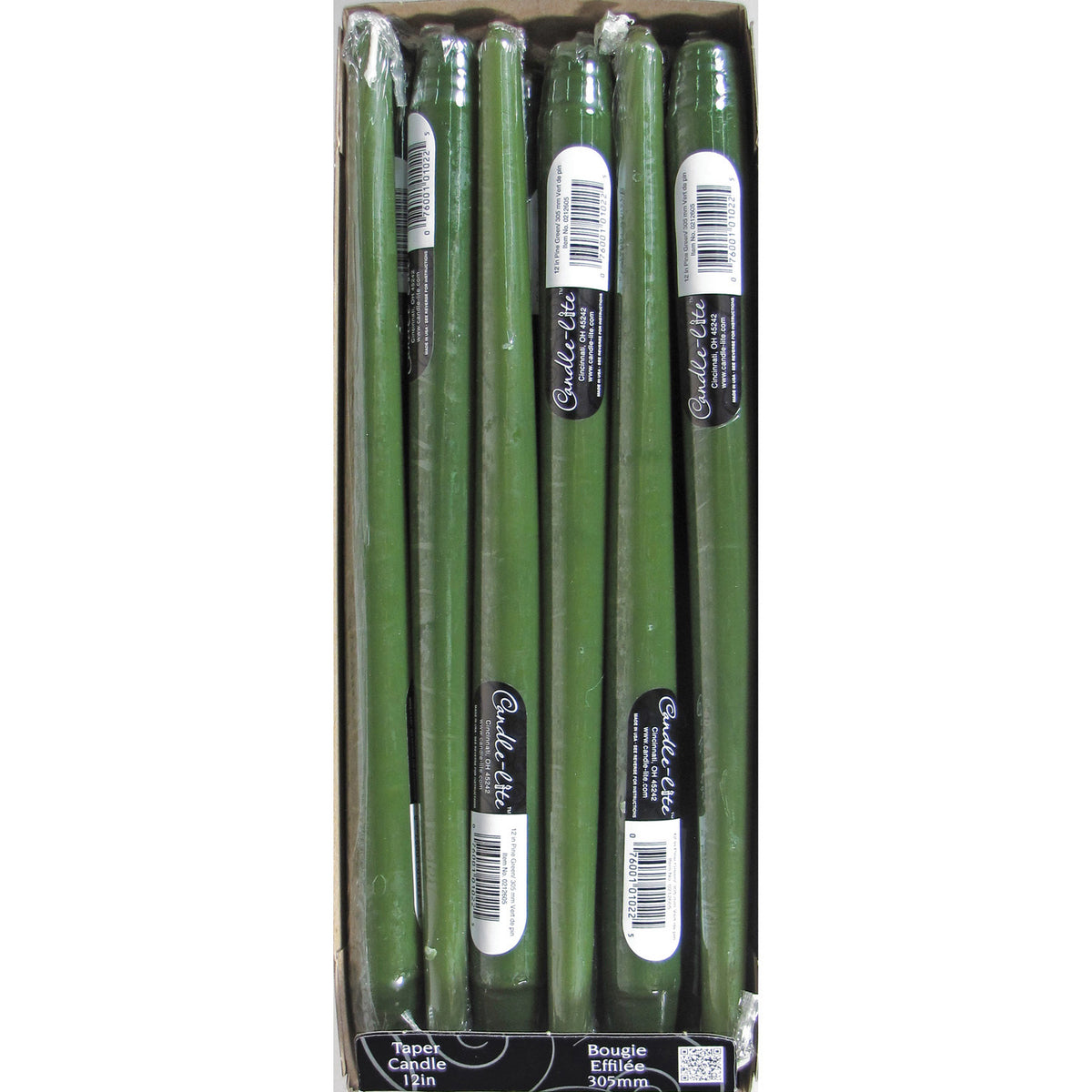 CANDLE 11.5IN TAPER GREEN