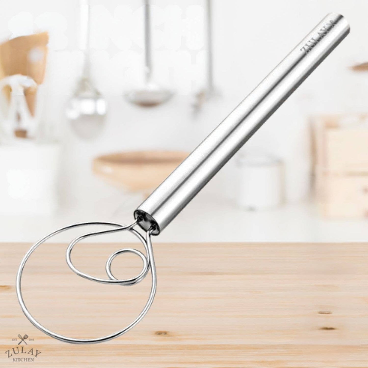 Z-DNSH-WSK-SS Danish Dough Whisk Stainless Steel - 13 inch: Single