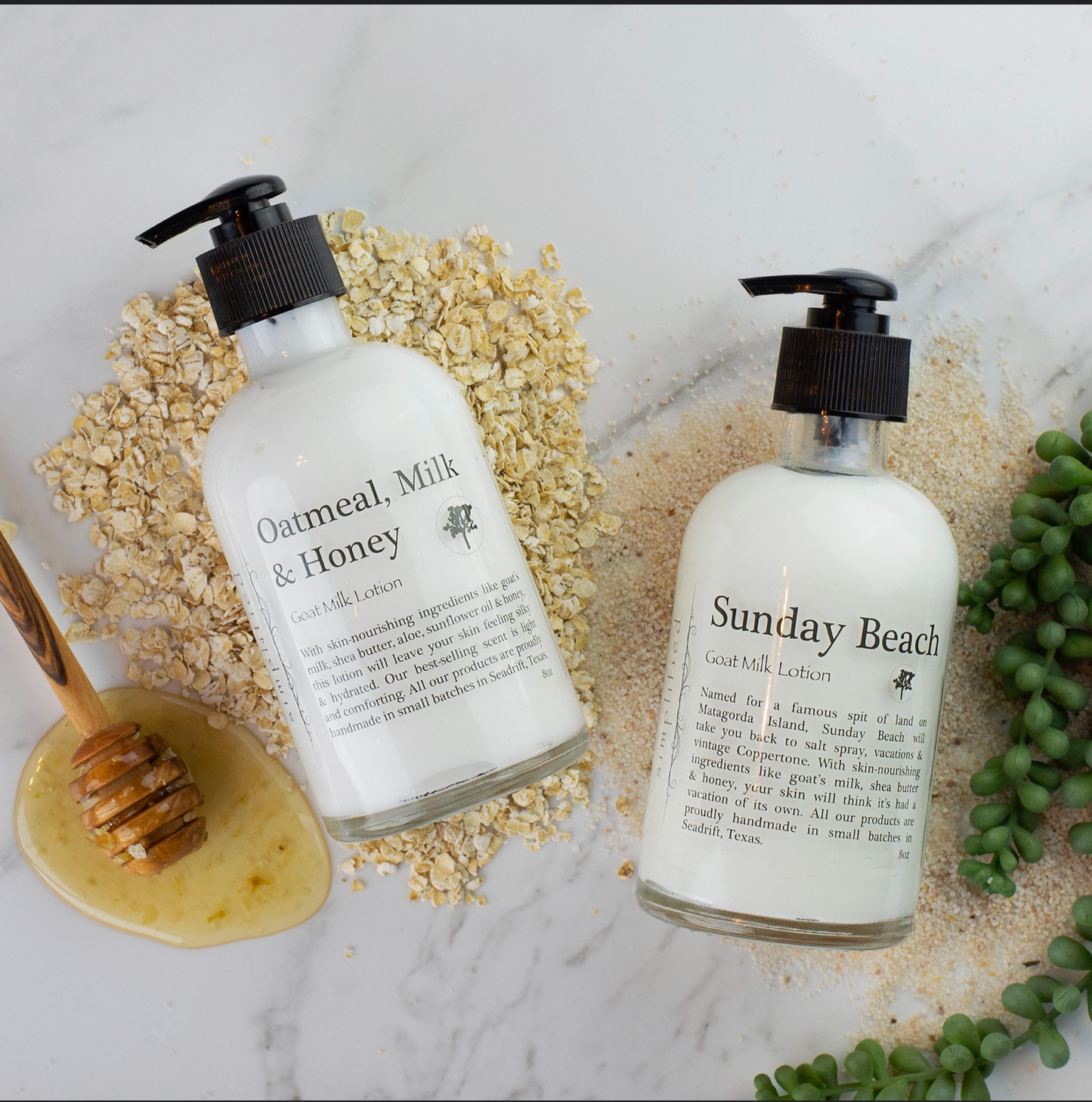 8oz Goat Milk Lotion: Sunday Beach