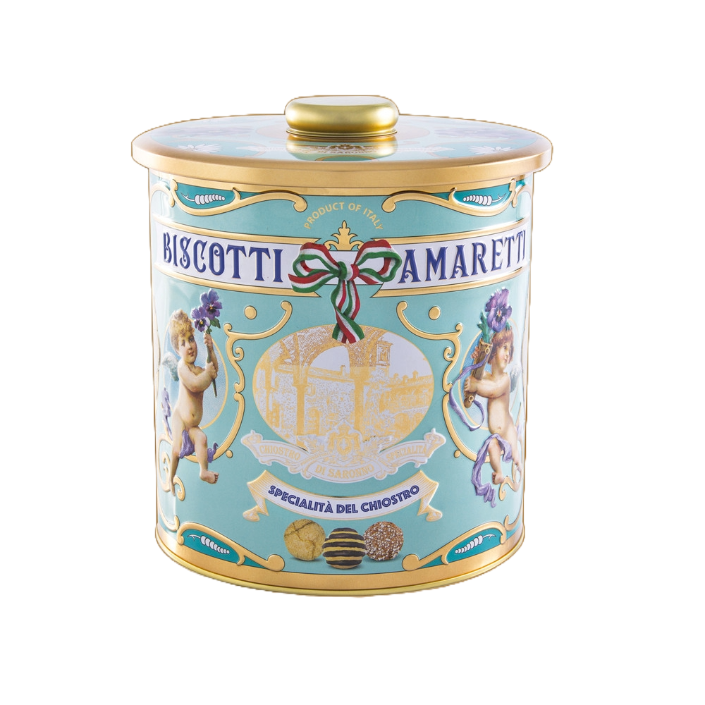 Biscottiera Tin - Mixed Amaretti by Chiostro di Saronno