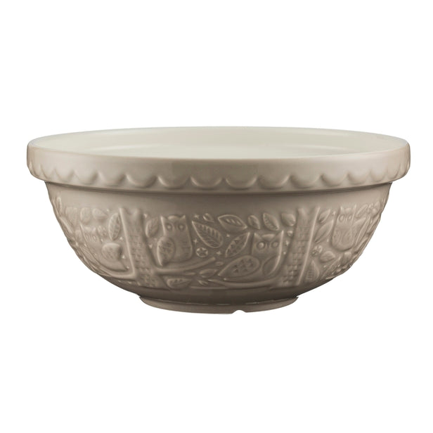 MIXING BOWL EMBOSSED TAUPE 2.85QT