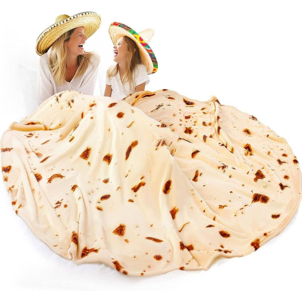Z-BRRT-BLNKT-71-INCHS Burrito Blanket Flour Tortilla Design: 71 inches