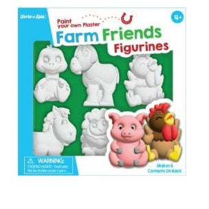 CRAFT KIT PAINT FARM FIGURINE 6PC