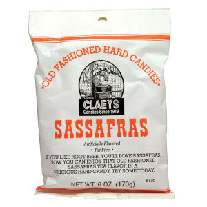 Claeys Old Fashioned Hard Candies Sassafras, 6oz Bag 24ct