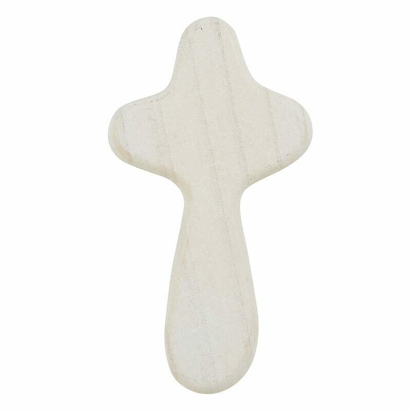 HAND HELD CROSS - WHITE