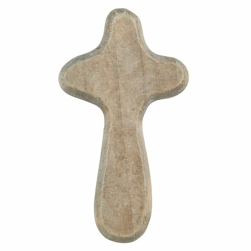 HAND HELD CROSS - GREY