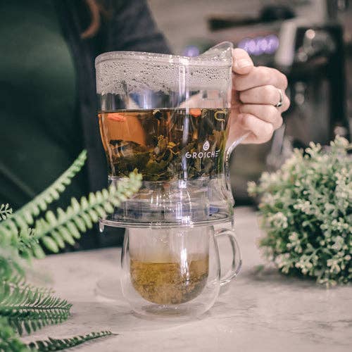 GROSCHE ABERDEEN Smart Tea Maker, Tea Steeper - Clear: 525ml/17.7fl.oz