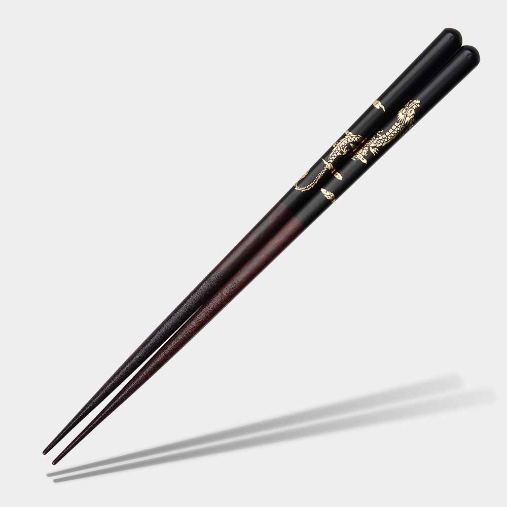 Lucky Gold Dragon Japanese Chopsticks