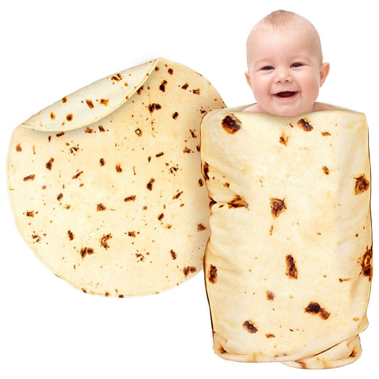 Z-BRRT-BLNKT-71-INCHS Burrito Blanket Flour Tortilla Design: 71 inches