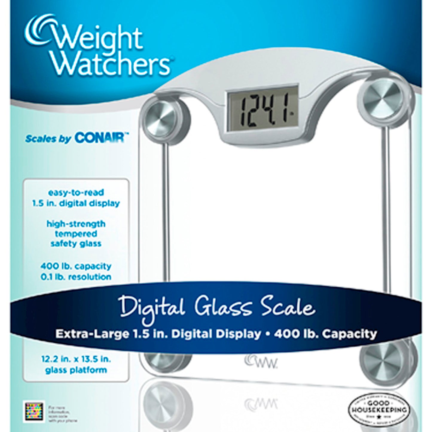 Bath Scale Weight Watcher - Glass