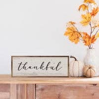 Thankful Whitewash: 12 x 4 x 1.5