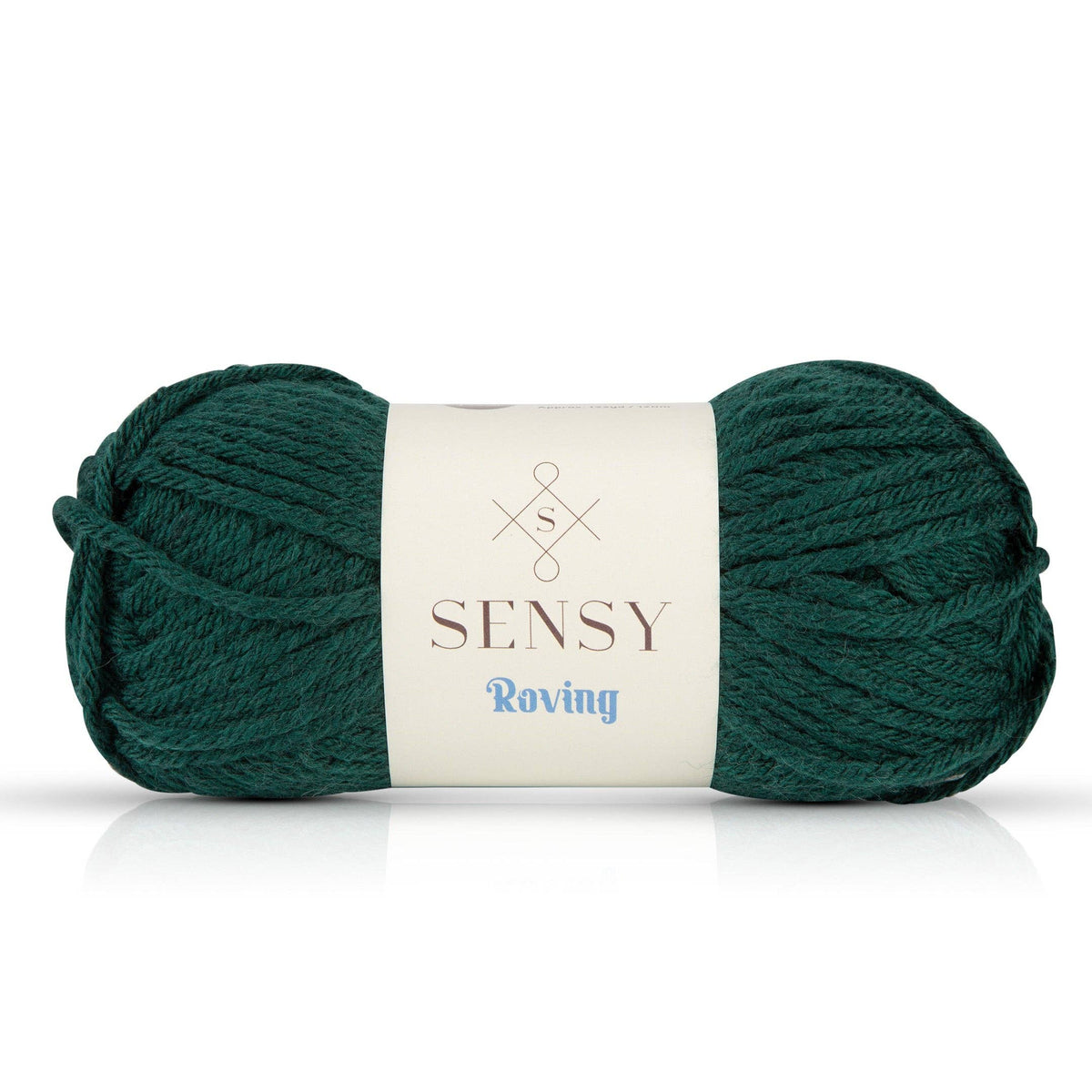 Sensy Roving Yarn : Forest Green / 1 Skein