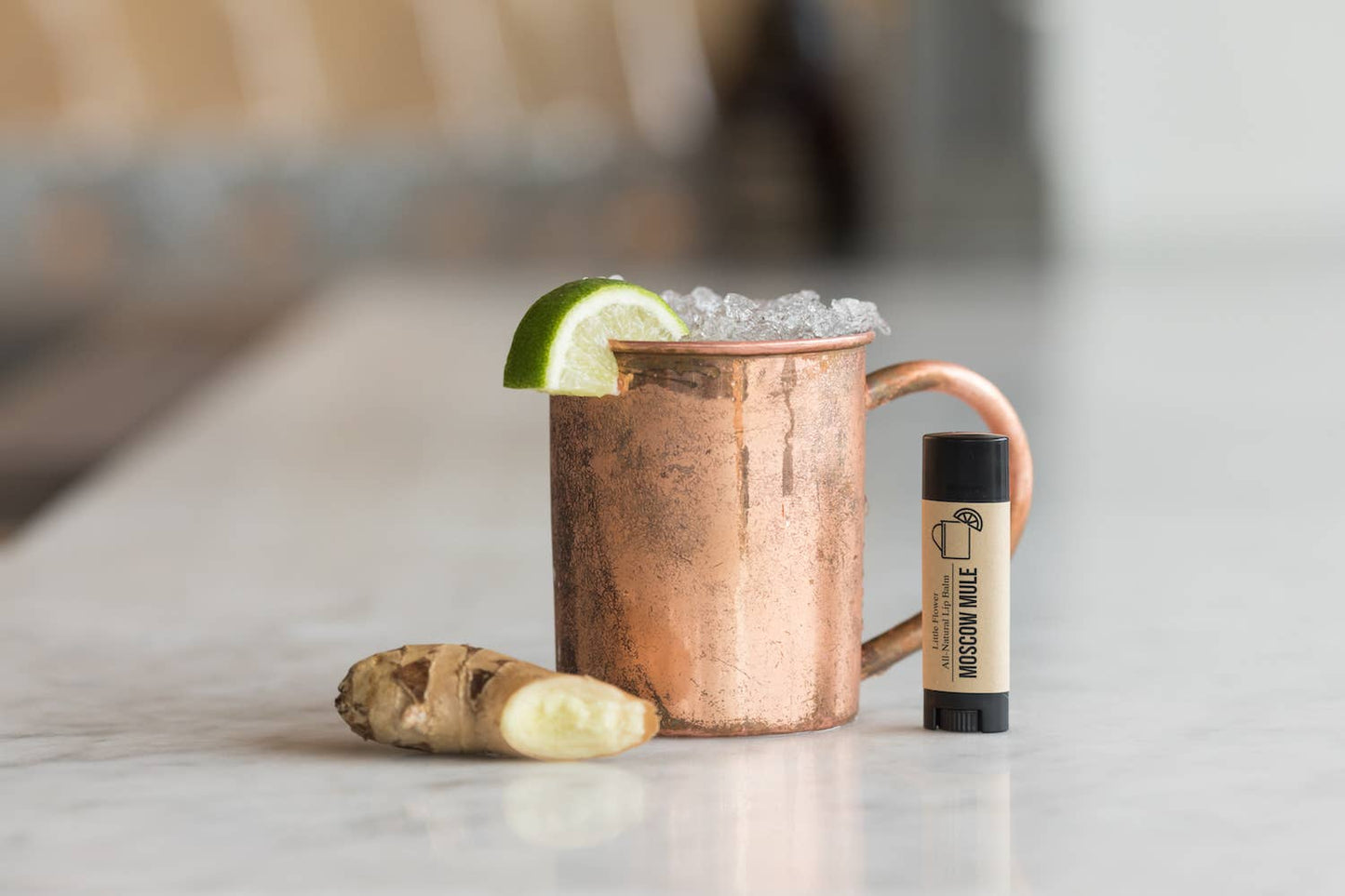 Moscow Mule Lip Balm / Chapstick: Clear / Natural tube